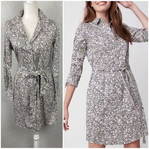UNTUCKIT For Her Phoebe Floral Print
Long Sleeve Button Shirt Dress Size 6